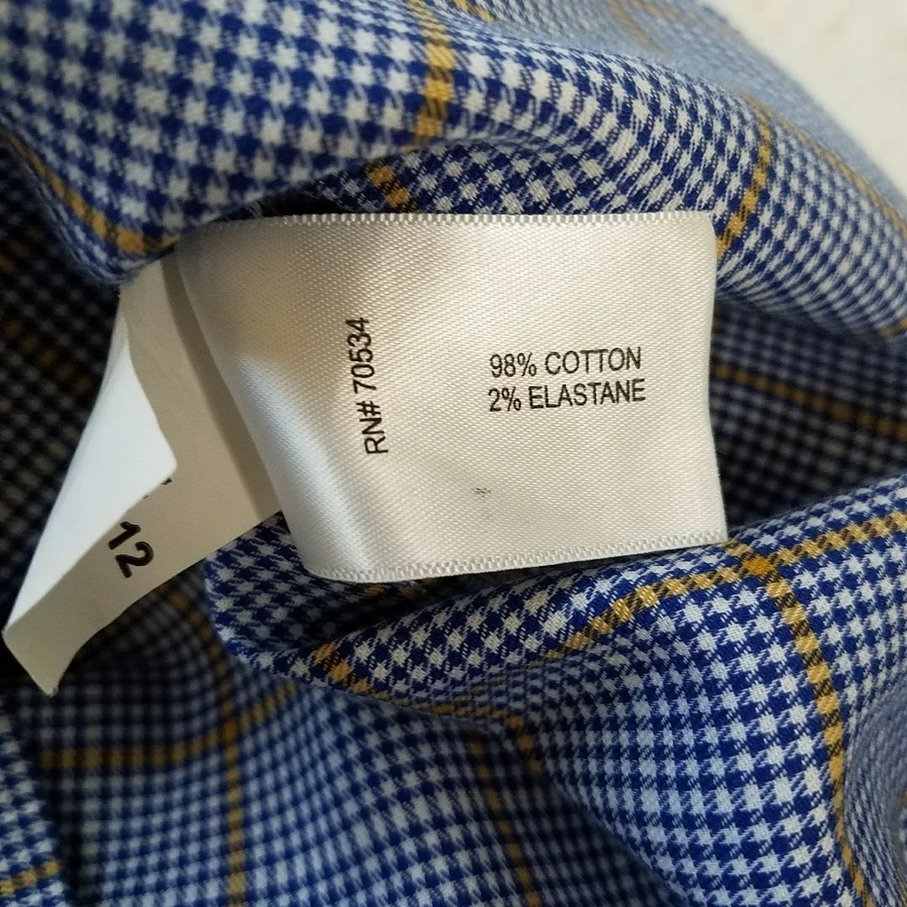 ORVIS Plaid Long Sleeve Men's Button Down Shirt